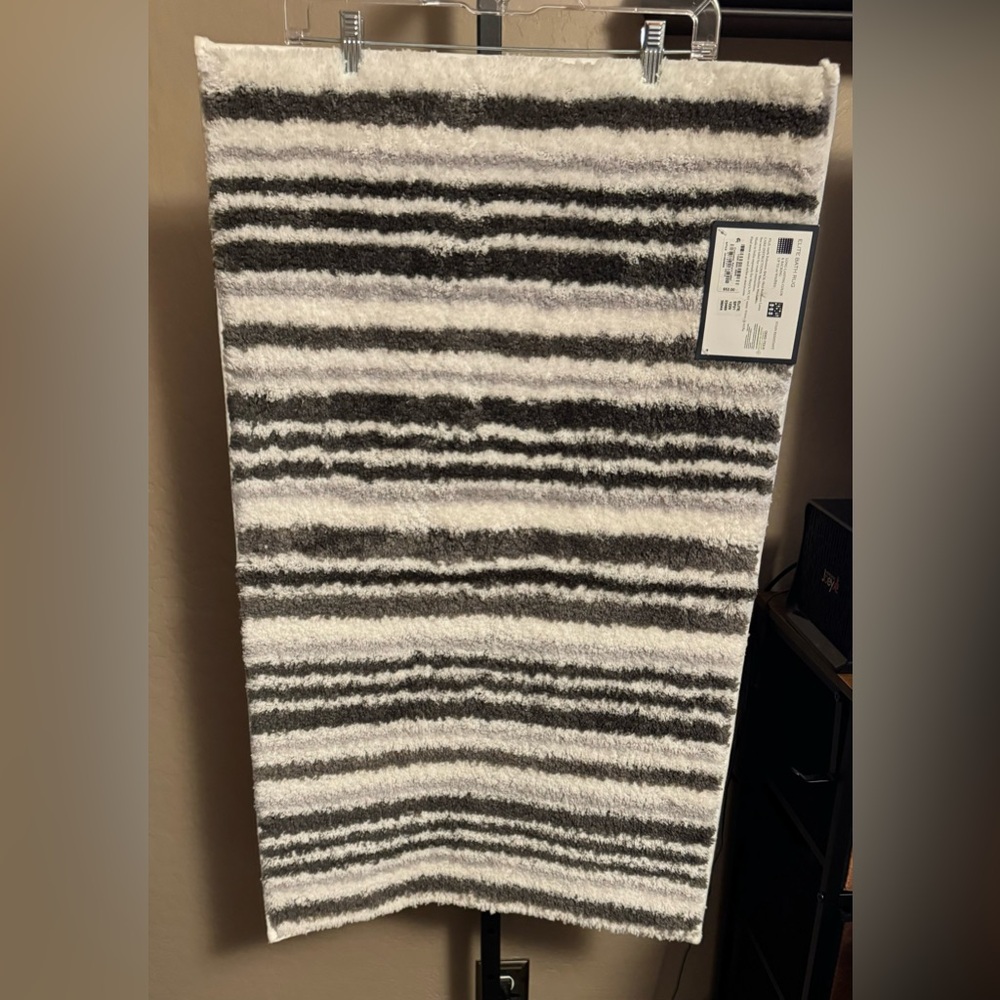 NWT - Charter Club Elite Striped Bath Rug